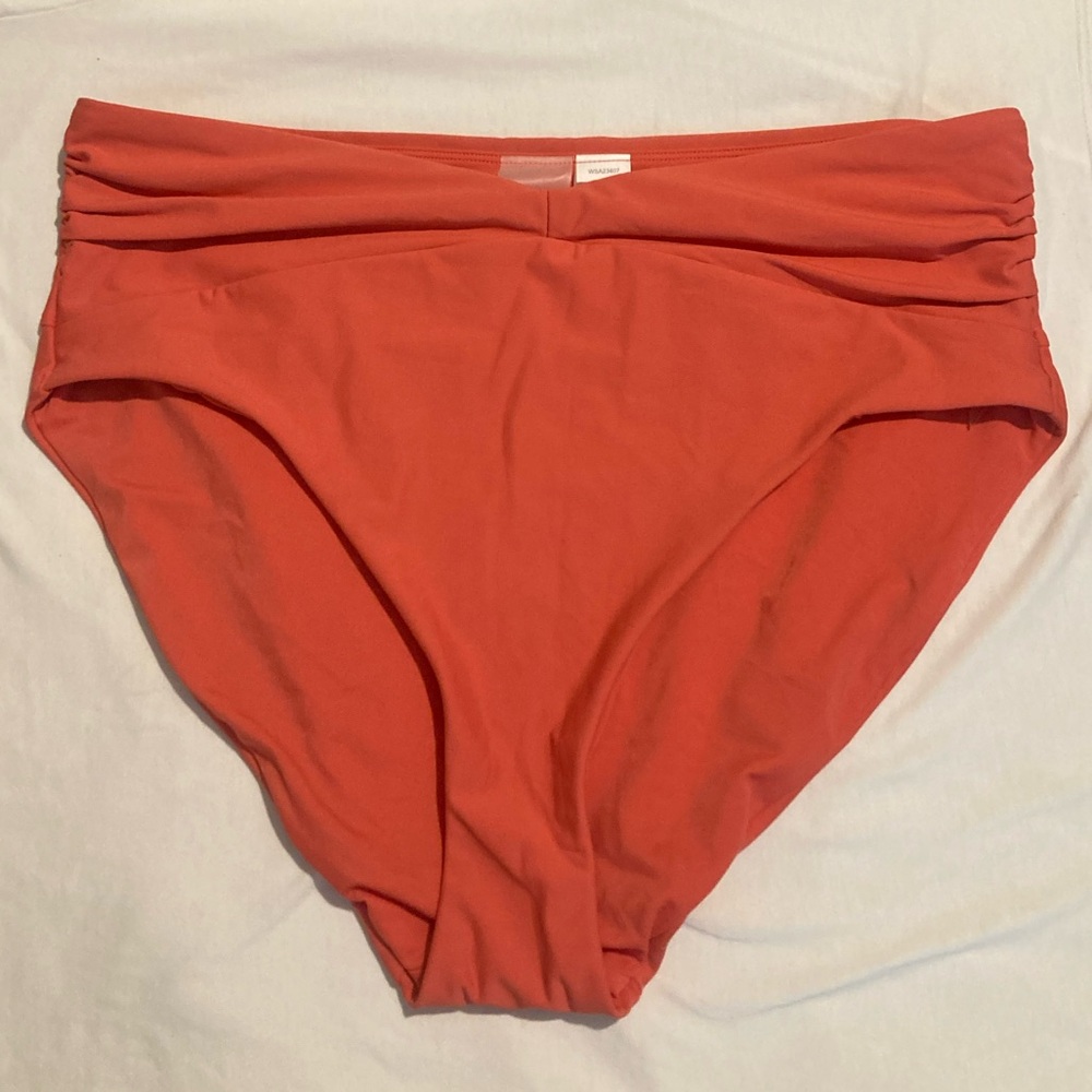 NWOT CALIA by Carrie Underwood Mid Rise Bikini Bottom Burnt Orange size L